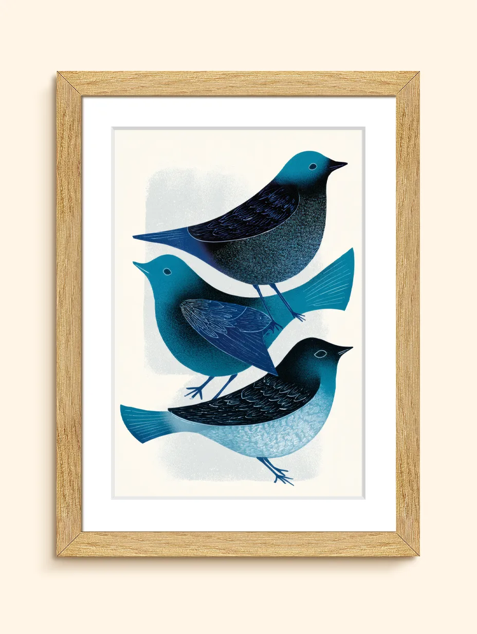 Three Little Blue